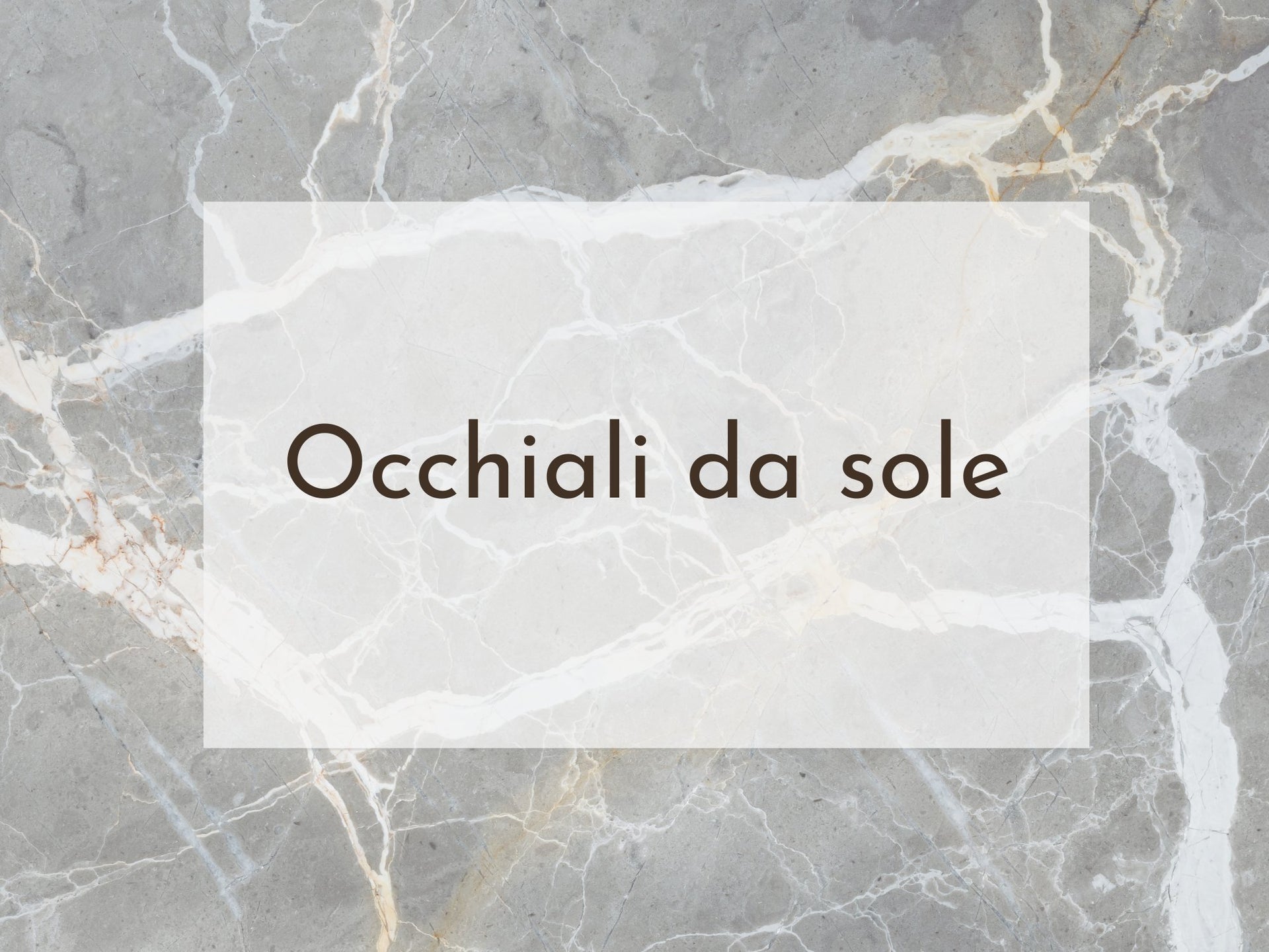 Occhiali da sole